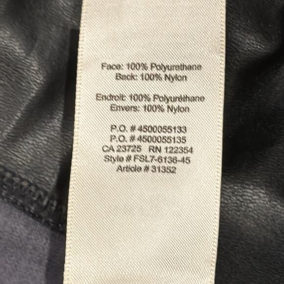 Aritizia Wilfred Free Daria High Waisted UnReal Leather Leggings Size L - Picture 9 of 9